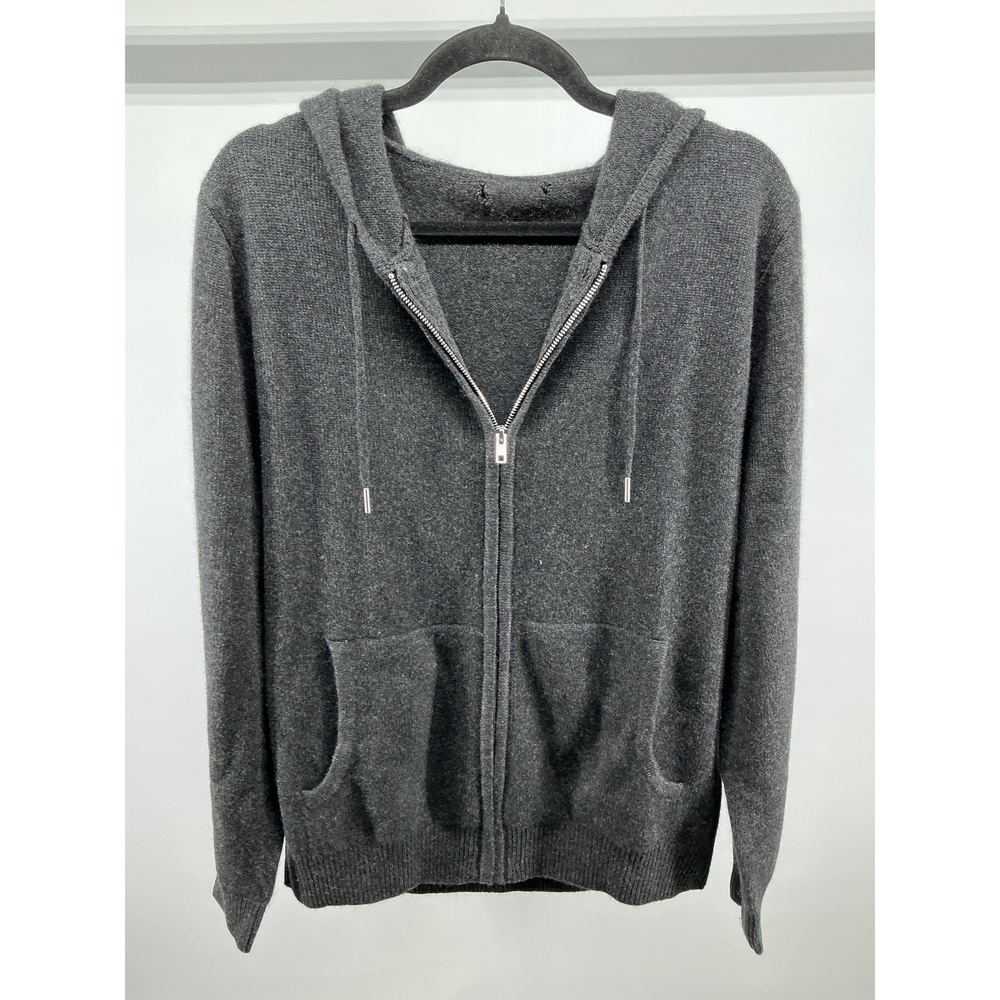 Mongolian Cashmere Full-Zip Hoodie